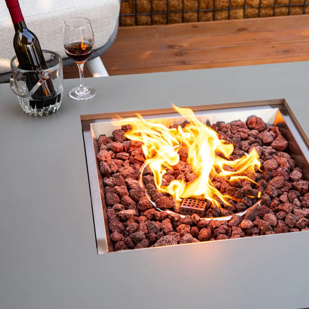 Propane Fire Pit Table Outdoor 50,000 BTU Firepits for Outside CSA Certified by EnvelorHome