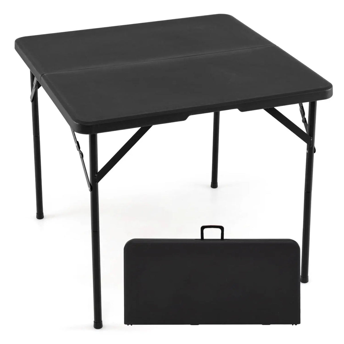 34 Inch Square Folding Card Table with Carrying Handle by DirectDeals