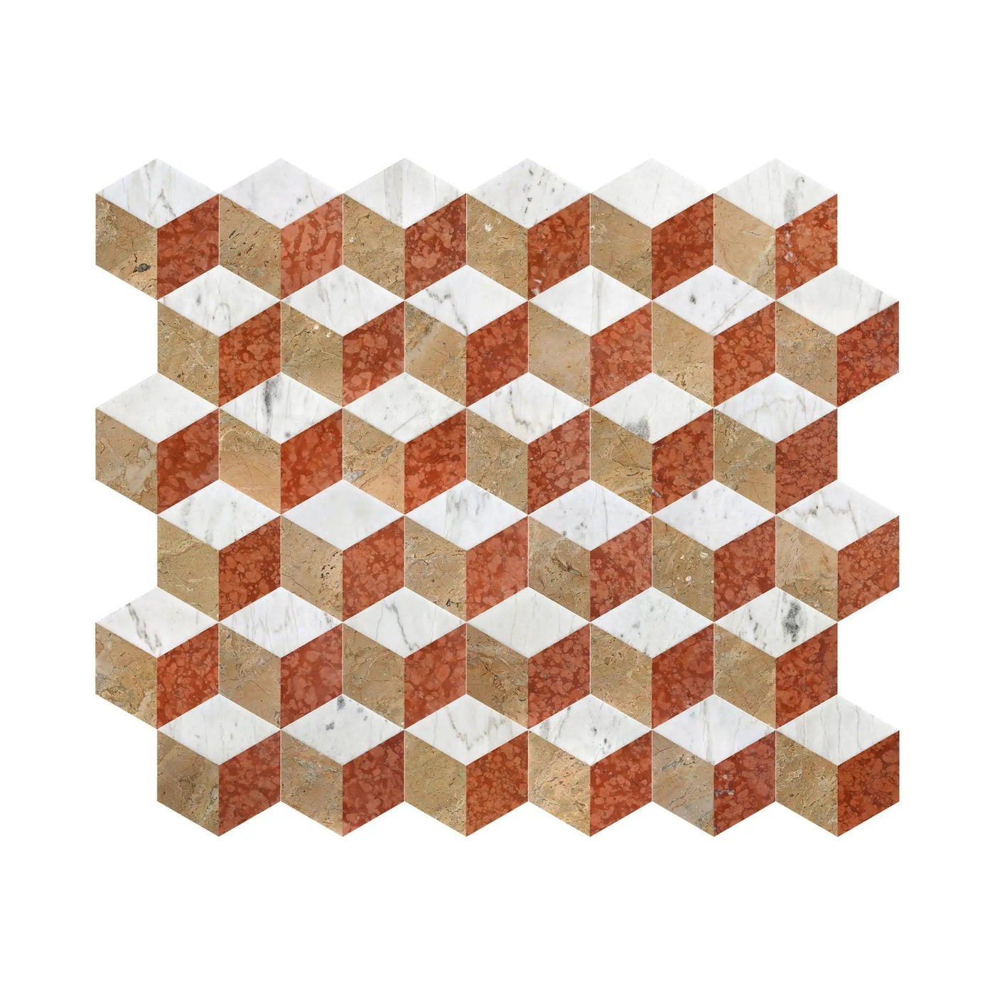 Hexagon Water Tiles For Floor And Wall (Set of 12) by HouseOfZazla