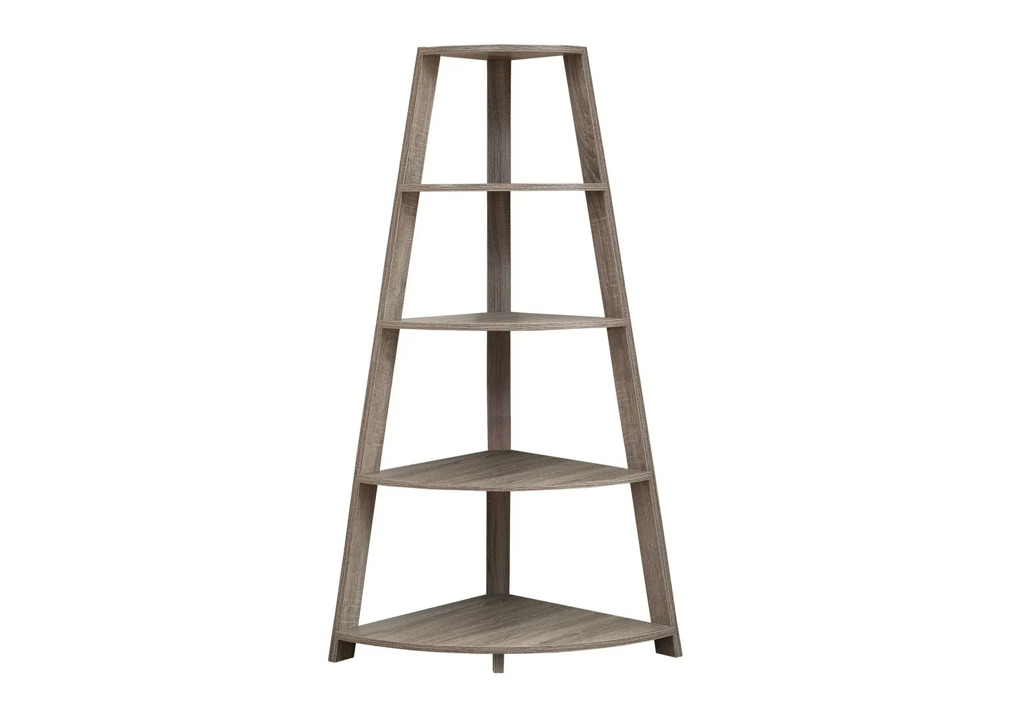 4-Tier Corner Bookshelf, Modern & Contemporary Style by HouseOfZazla