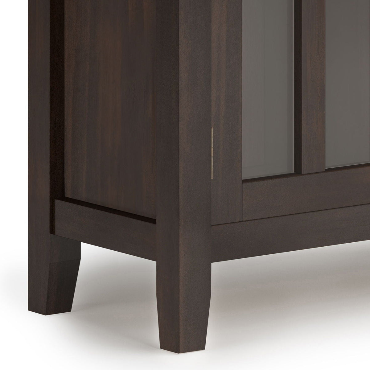 Solid Wood Low Storage Cabinet with Adjustable Shelves - Light Brown or Dark Brown, photo 6 of 17