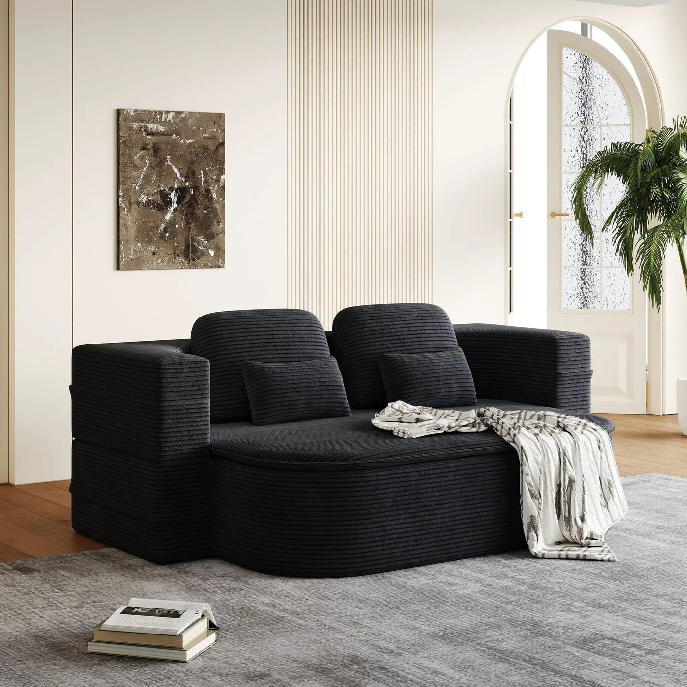 2 In 1 Foldable Sofa Bed With Multi Functional Blanket by HouseOfZazla
