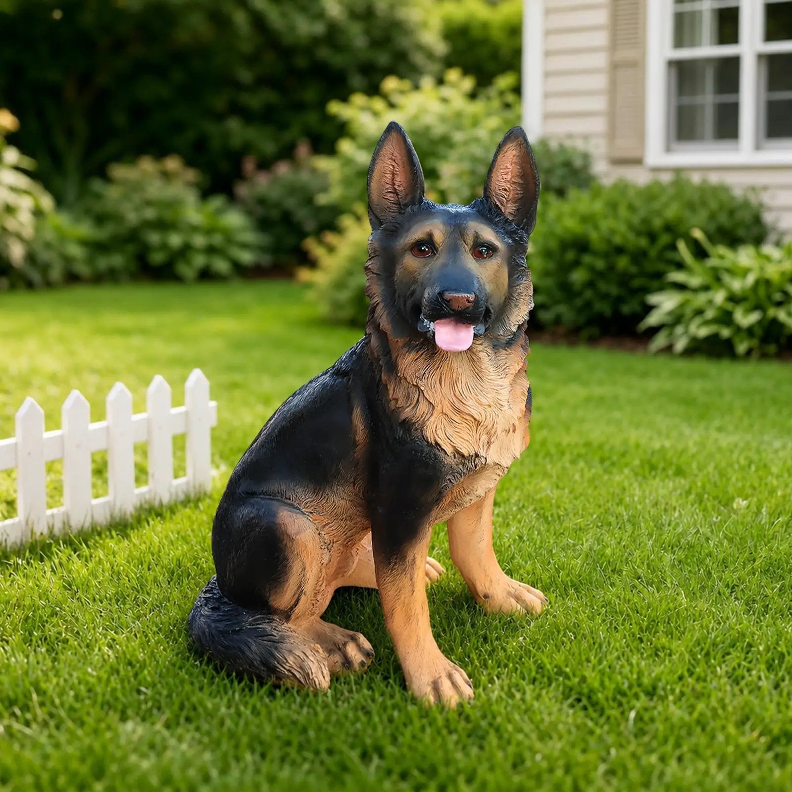 Outdoor Dog Statues German Shepherd Dog Statue for Garden by HouseOfZazla