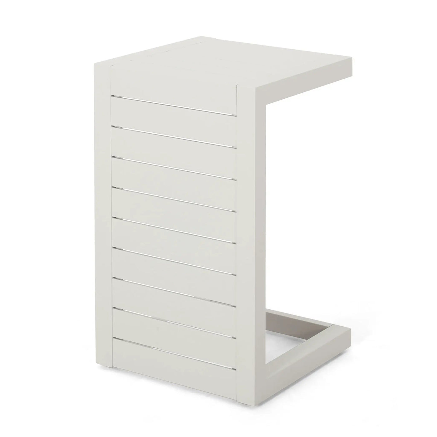 Aluminum Outdoor C-Shaped Side Table for Patio by HouseOfZazla