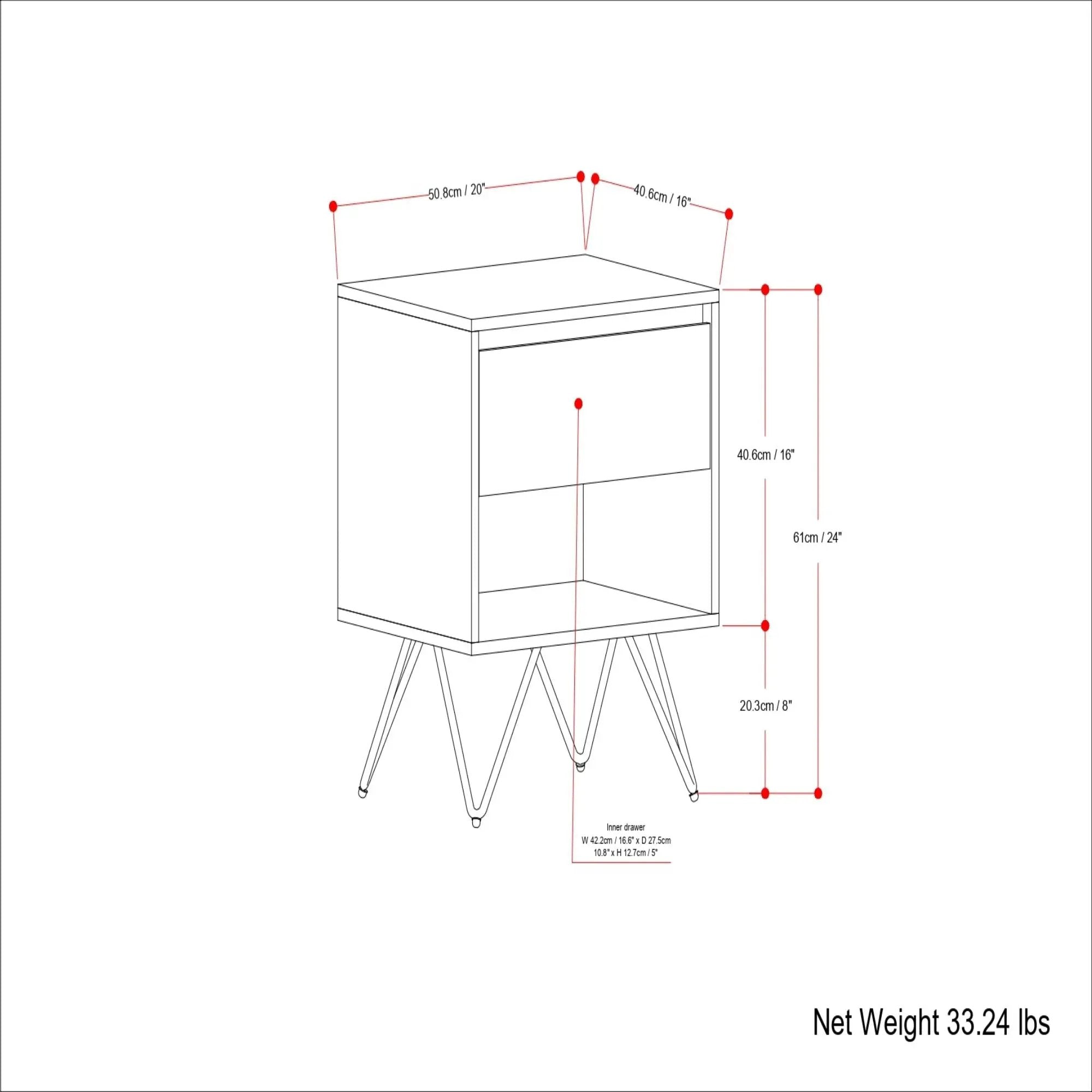 Hunter - Nightstand - Natural by Unique Piece Furniture