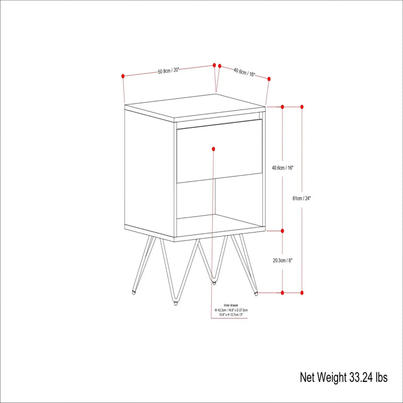 Hunter - Nightstand - Natural by Unique Piece Furniture