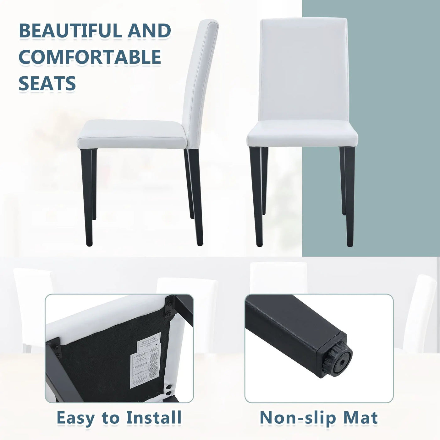 Versatile Dining Chairs With Comfortable Design And Metal Legs by HouseOfZazla