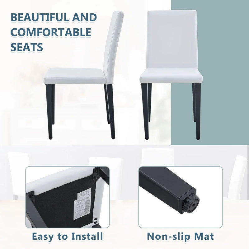 Versatile Dining Chairs With Comfortable Design And Metal Legs by Unique Piece Furniture