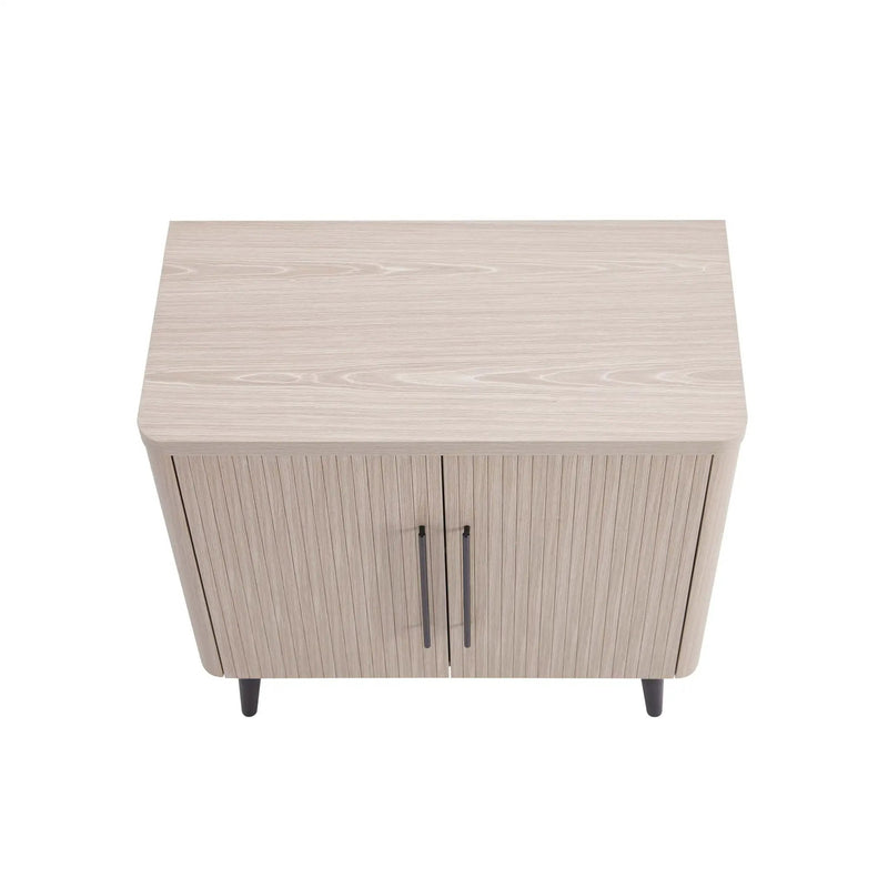 Jodie - Fluted Accent Cabinet - Oak by HouseOfZazla