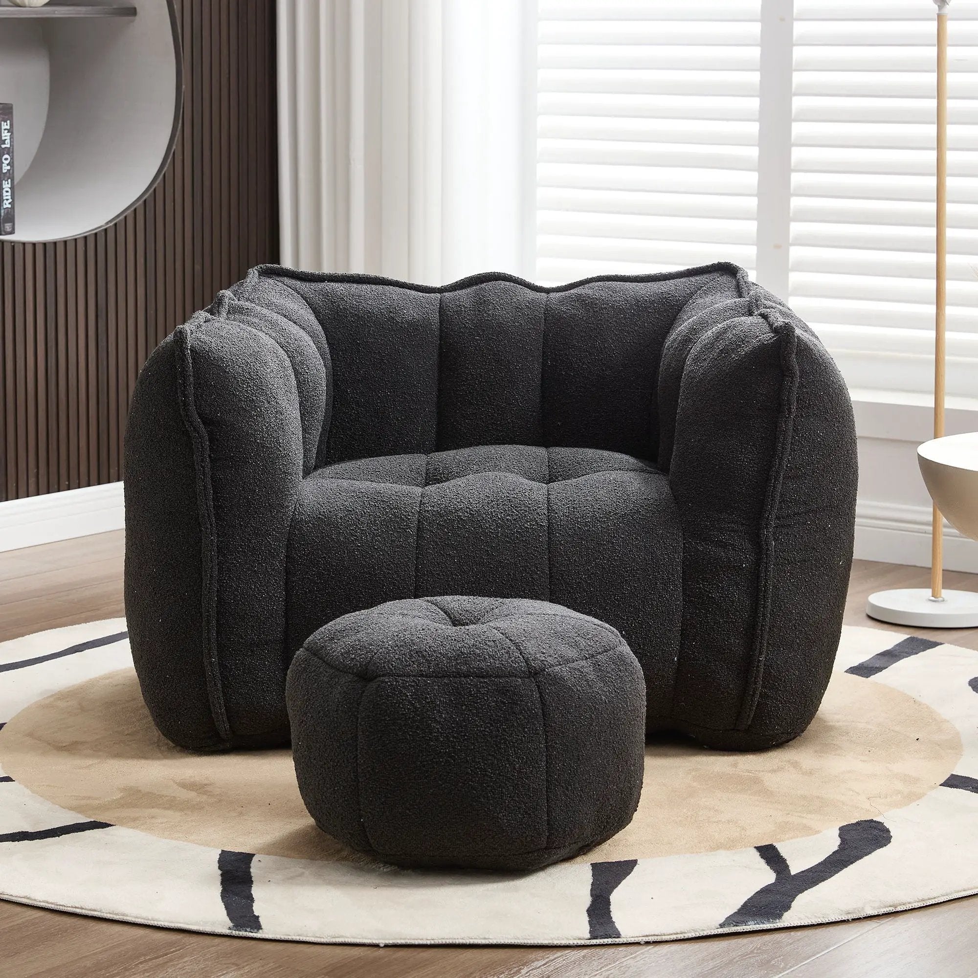 Soft Bean Bag Chair With High Resilient Foam by HouseOfZazla