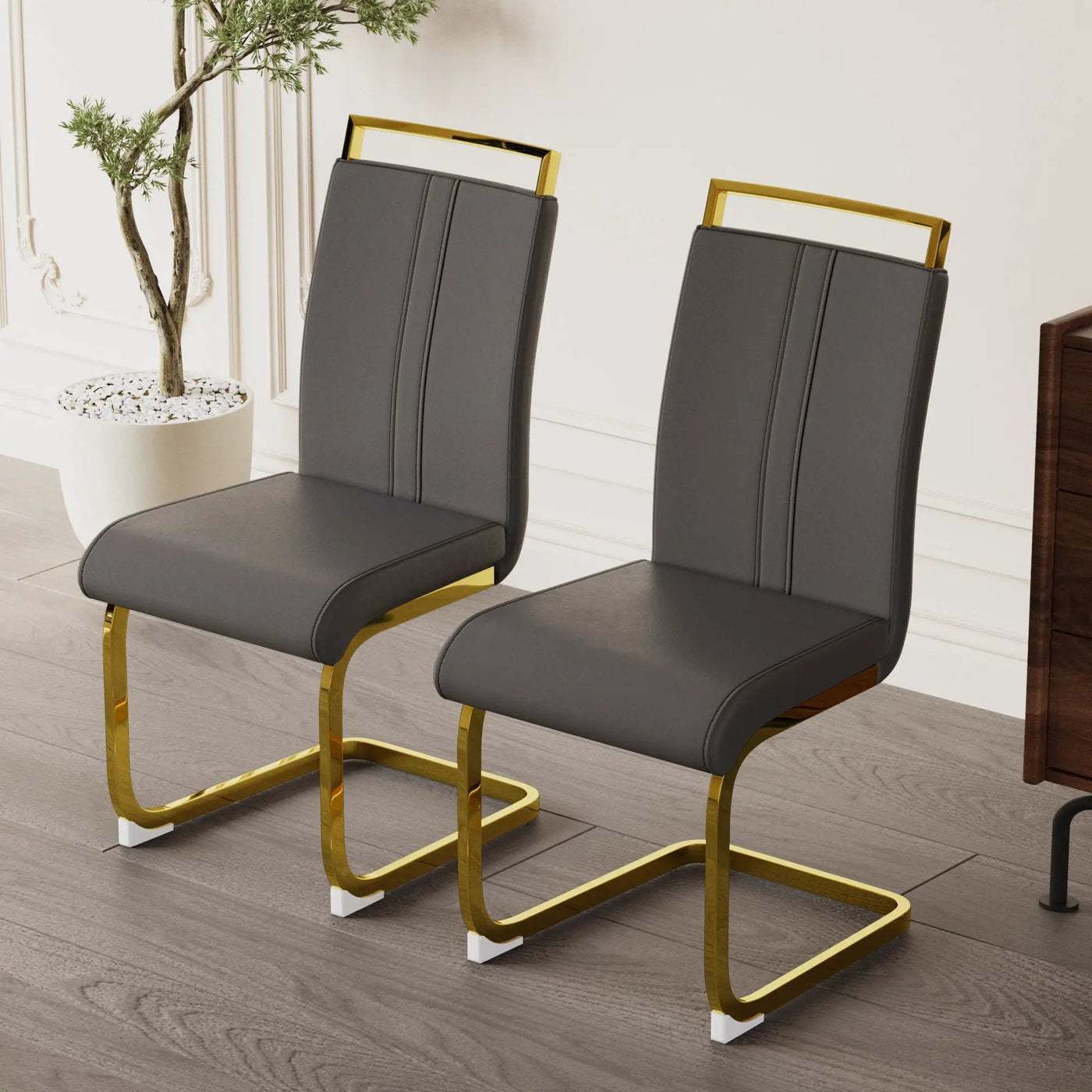 Side Dining Room Chair, Padded Seat High Back by HouseOfZazla