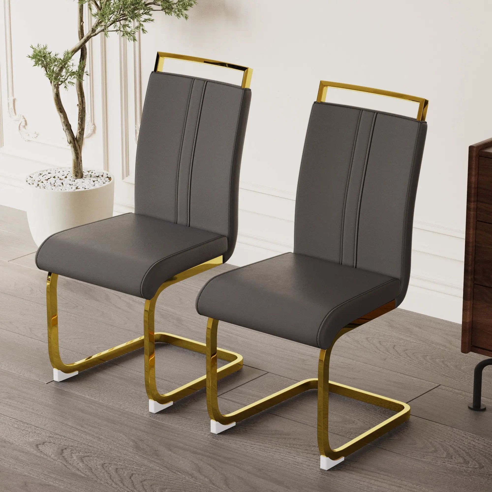 Side Dining Room Chair, Padded Seat High Back by Unique Piece Furniture