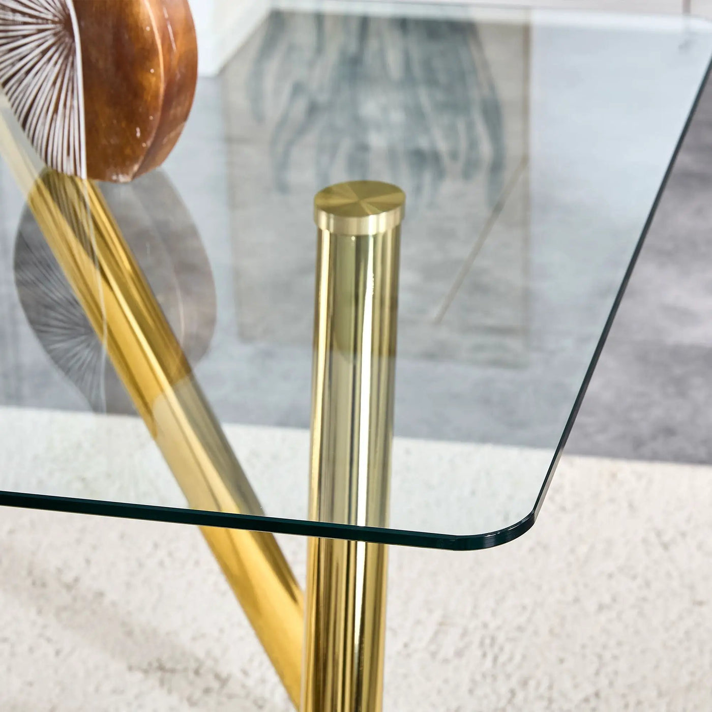 Dining Table With Transparent Surface by HouseOfZazla