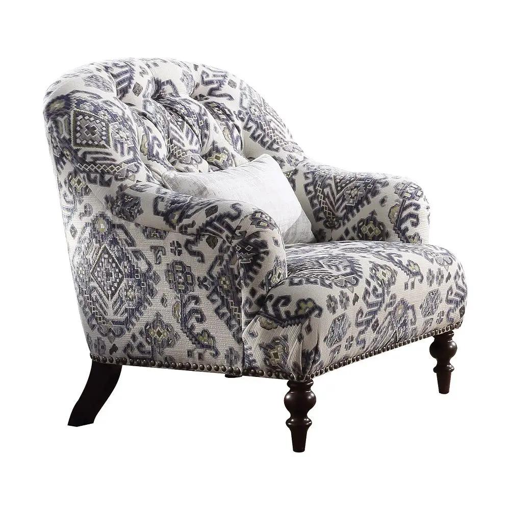 Saira - Chair With Pillow - Pattern Fabric by Unique Piece Furniture