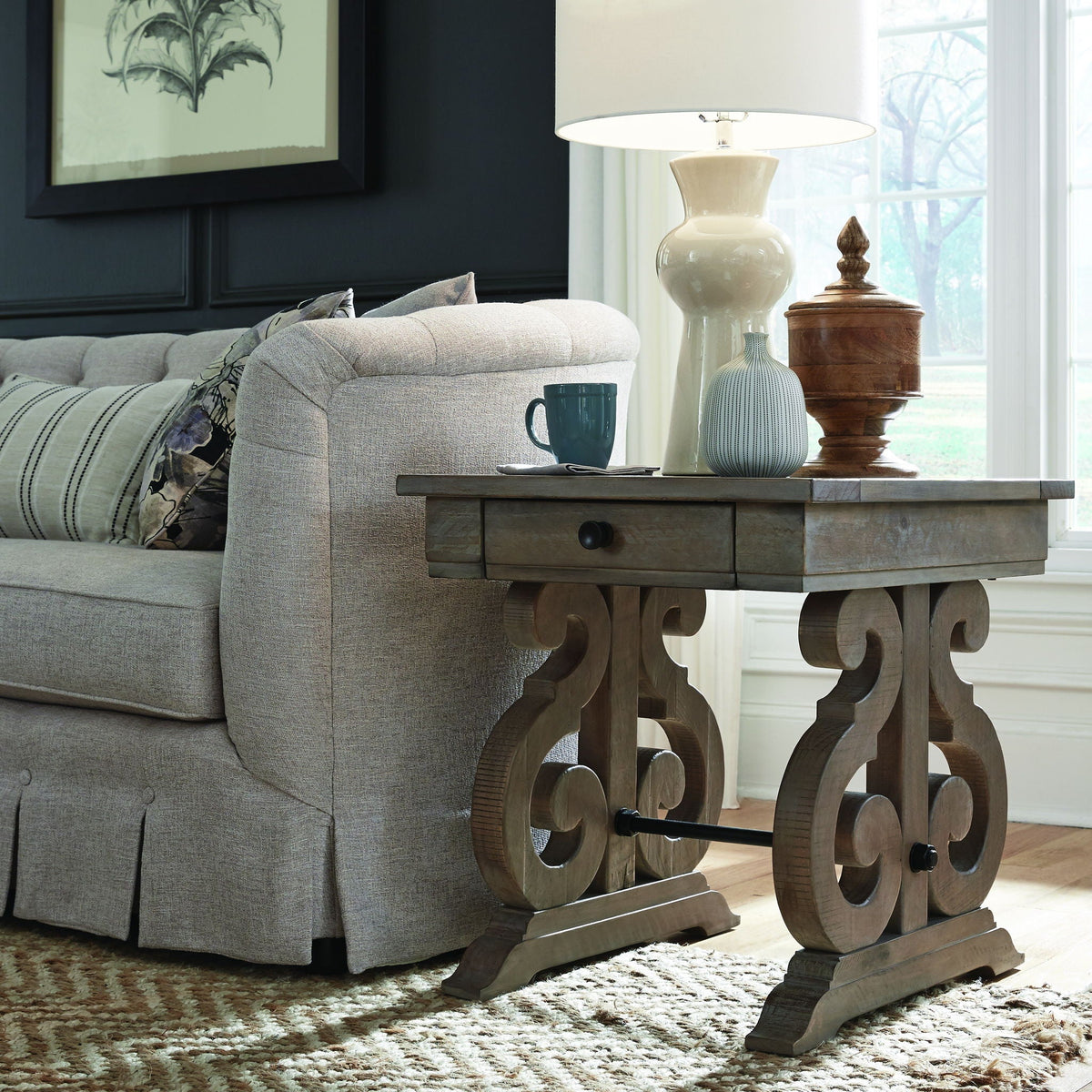 Tinley Park - Rectangular End Table - Dove Tail Gray, photo 3 of 6