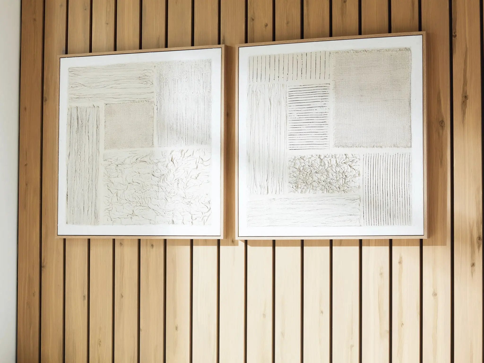 Andorfield - Wall Art Set (Set of 2) - Beige / Black / White by Unique Piece Furniture