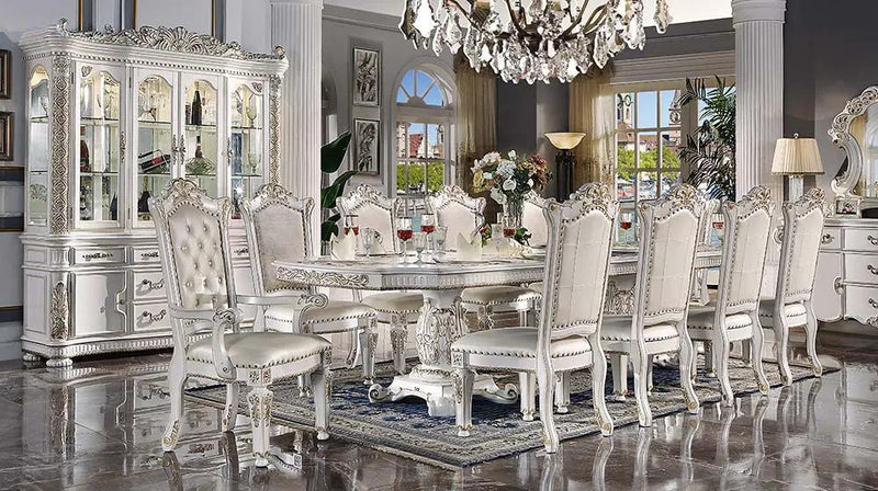 Vendome - 30" Dining Table With Pedestal Base - Antique Pearl by Unique Piece Furniture