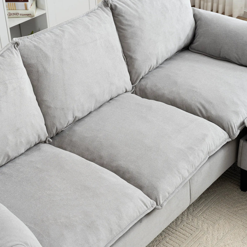 Convertible Combination Sofa With Footstools With Storage by Unique Piece Furniture