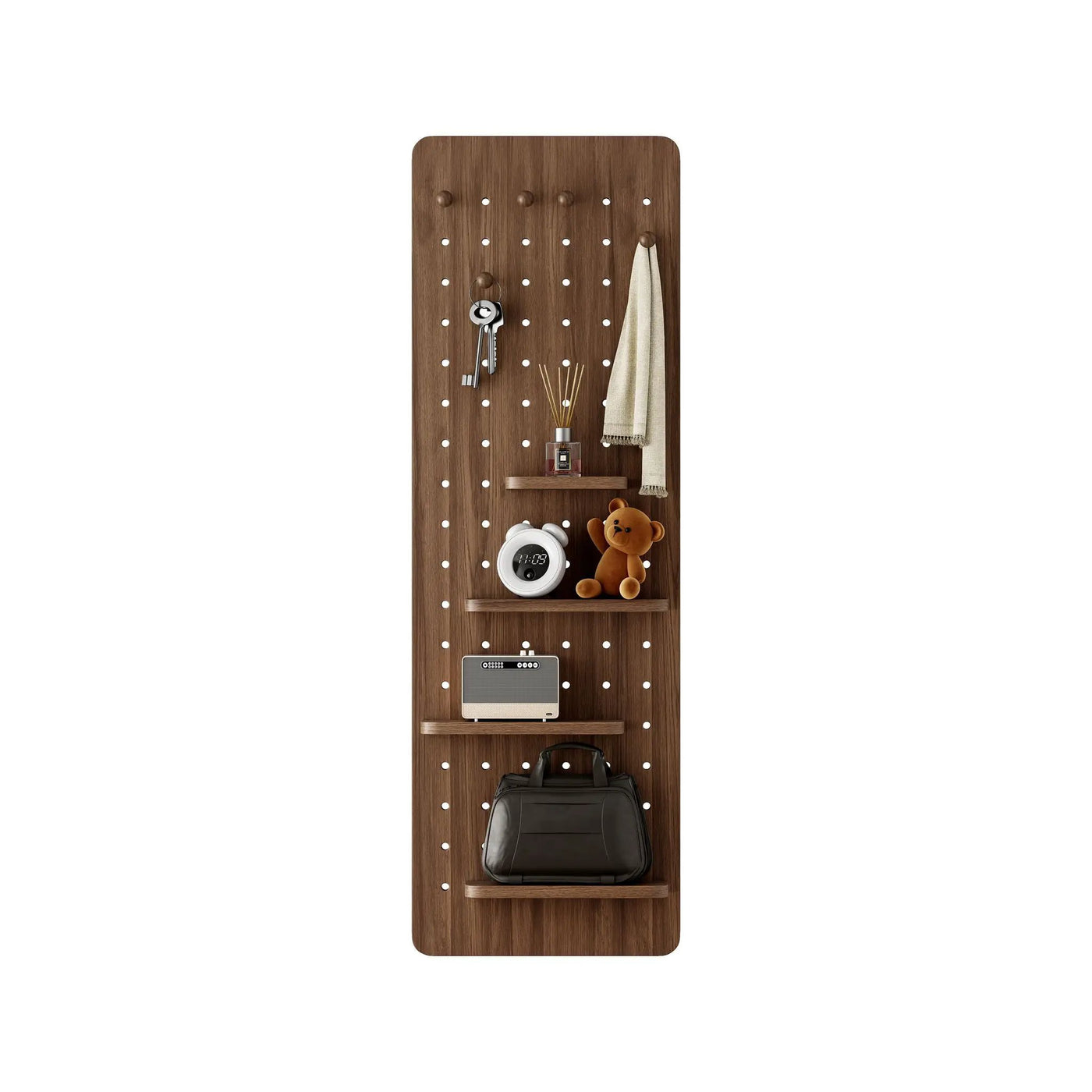 Wall Mounted Full Length Mirror With Shelf And Hook by HouseOfZazla