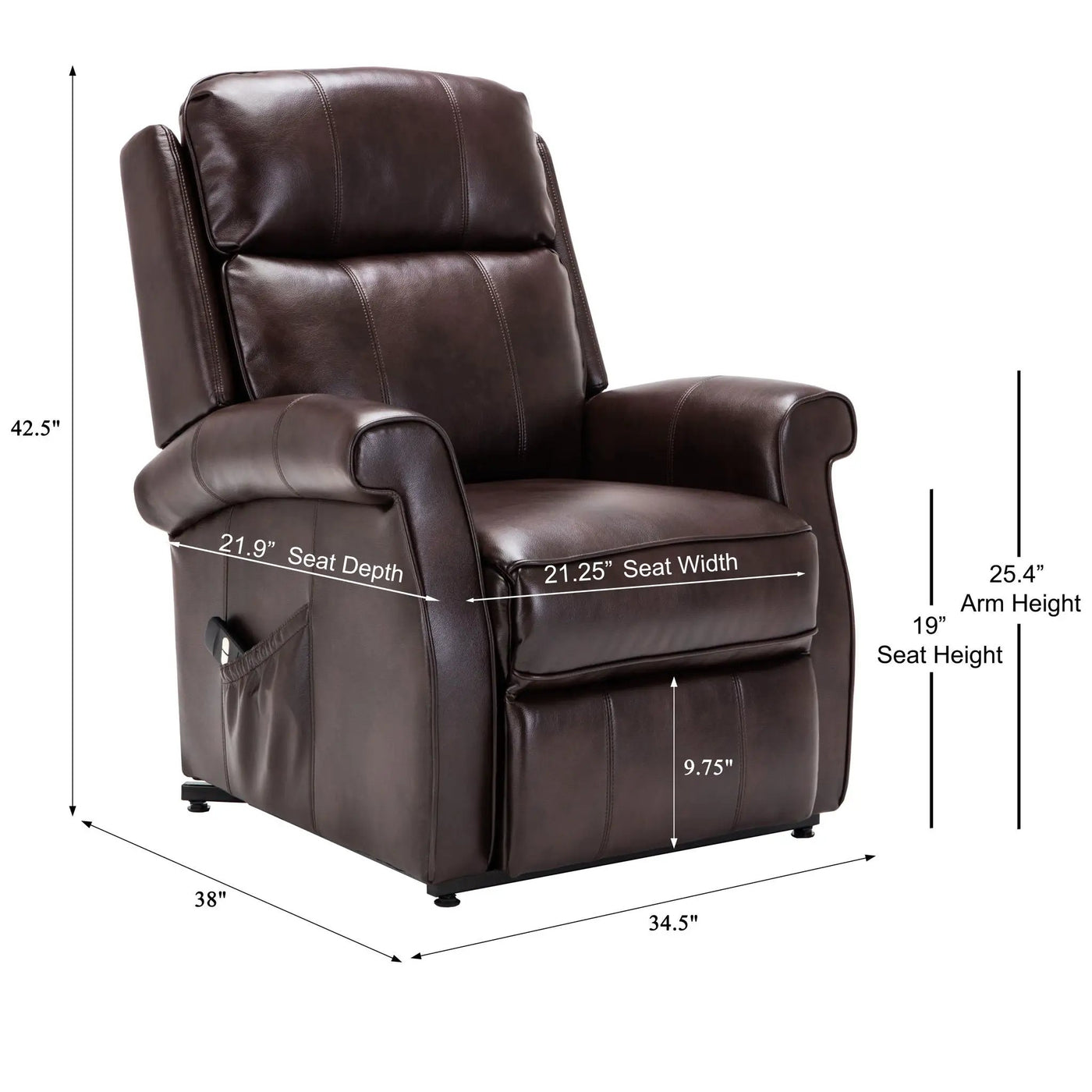 Landis - Lift Chair With Electric Recline Function by HouseOfZazla