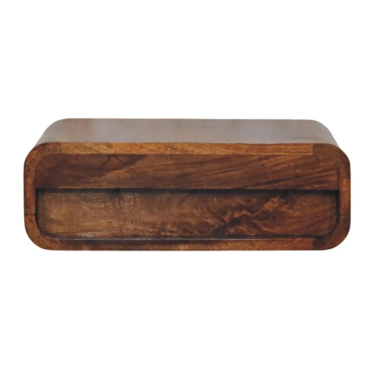 Solid Wood Avora Wall-Mounted Nightstand, 1-Drawer, Honey by HouseOfZazla