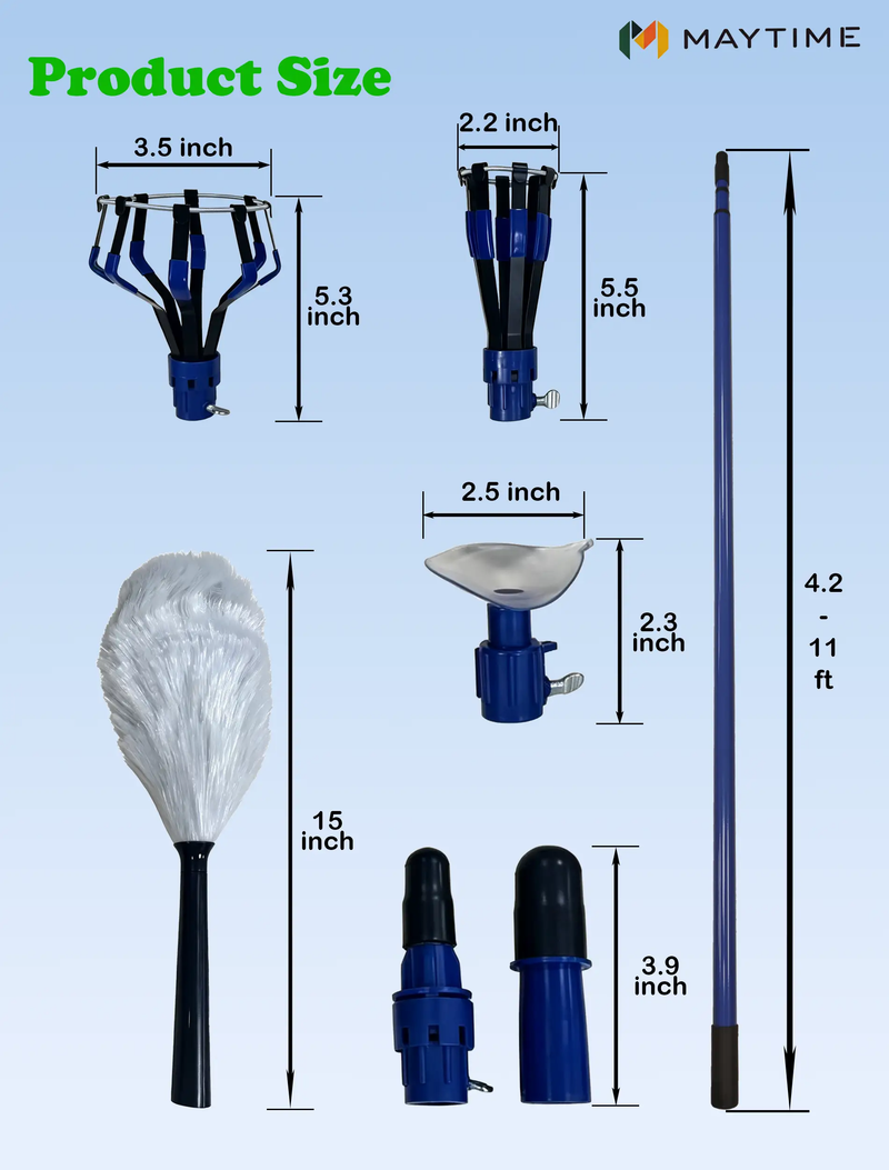 Bulb Changer Kit with 11 FT Pole by HouseOfZazla