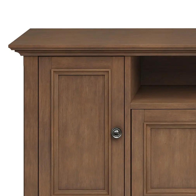 Amherst - Wide TV Media Stand - Rustic Natural Aged Brown by Unique Piece Furniture