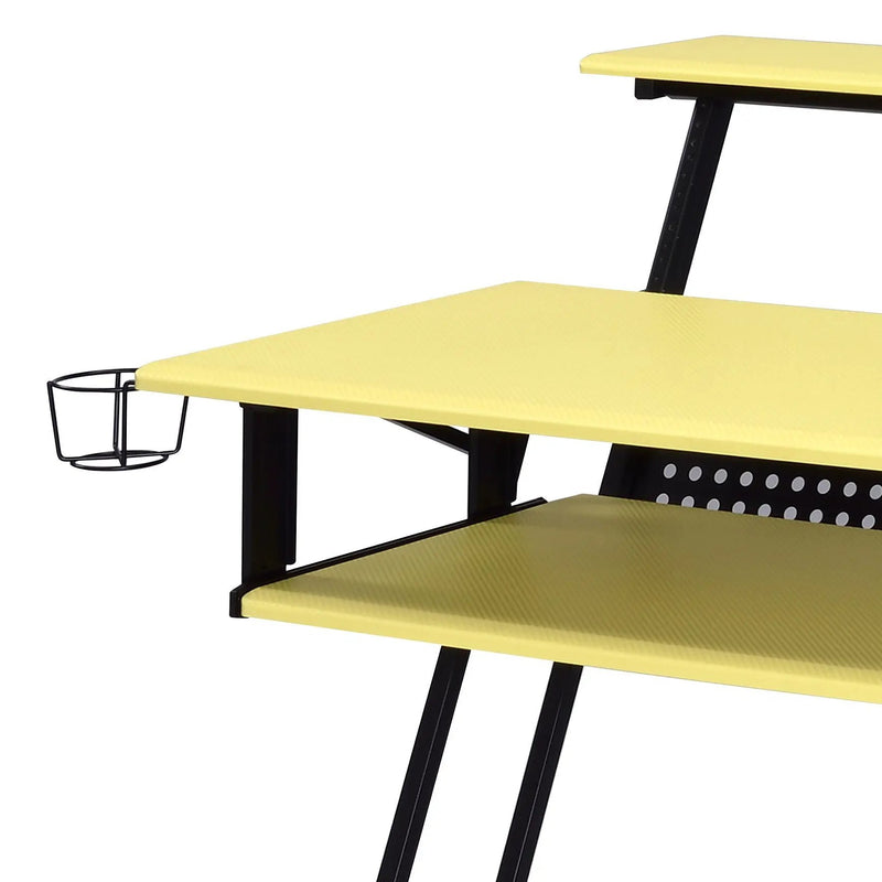 Suitor - Music Recording Studio Desk - Black / Yellow by HouseOfZazla