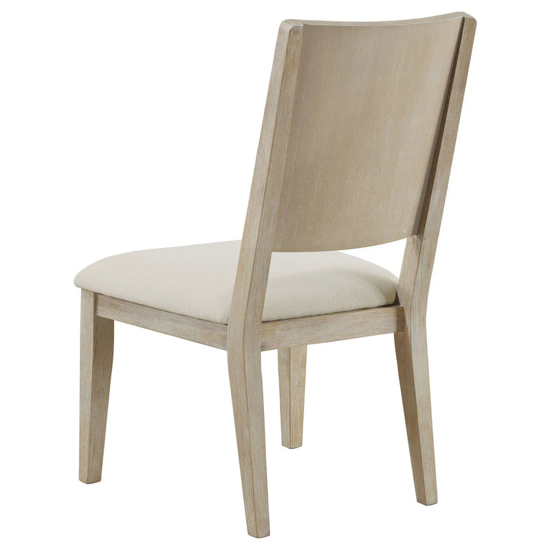 Trofello Cushioned Dining Side Chair White Washed (Set of 2) by Unique Piece Furniture