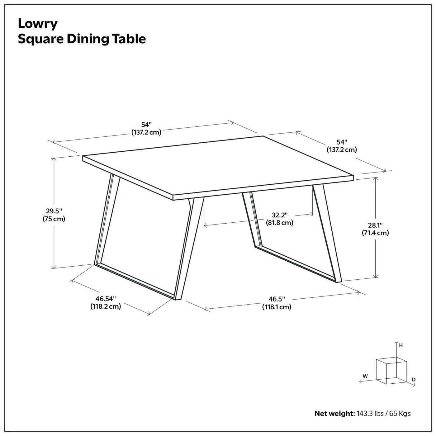 Lowry - Handcrafted Square Dining Table by HouseOfZazla