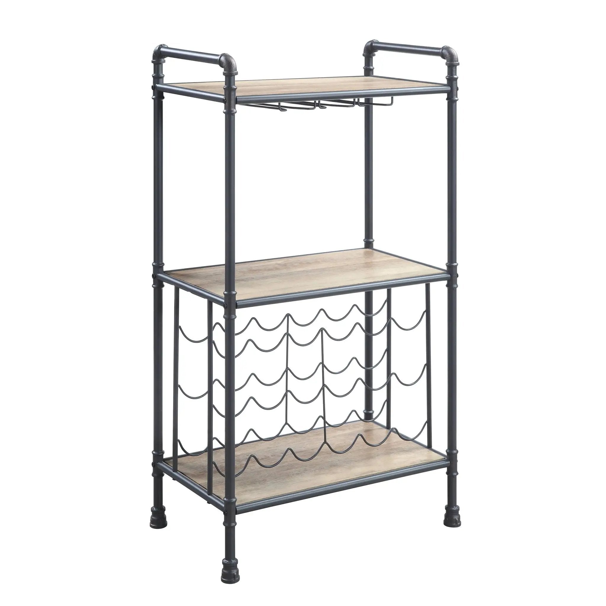 Brantley - Wine Rack - Gray / Oak by Unique Piece Furniture