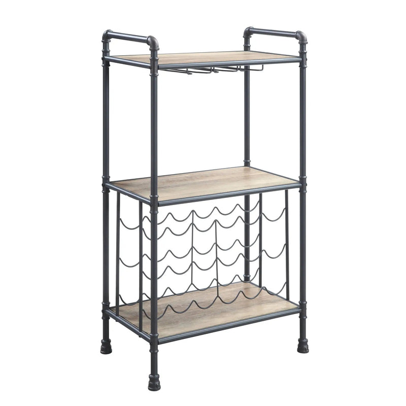 Brantley - Wine Rack - Gray / Oak by Unique Piece Furniture
