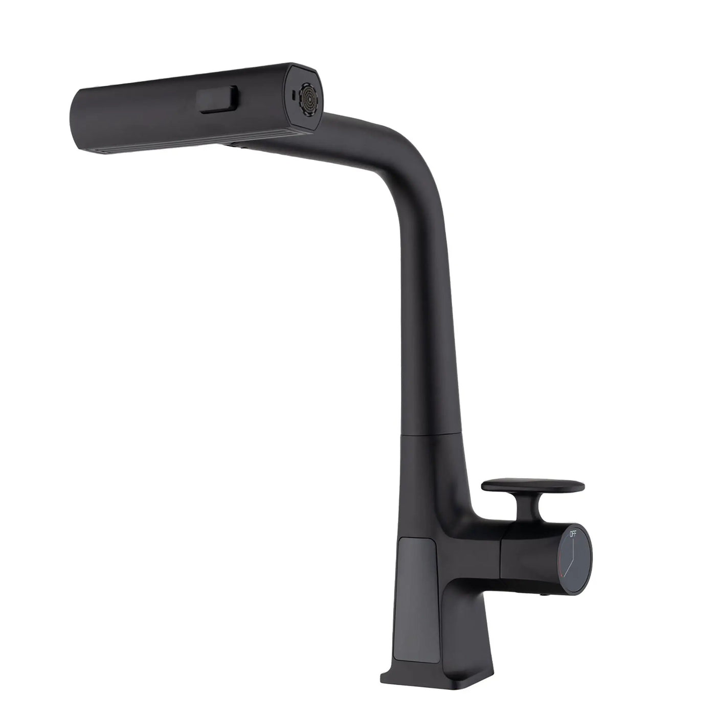 Waterfall Kitchen Faucet With Temperature Display And Pull Down Sprayer by HouseOfZazla