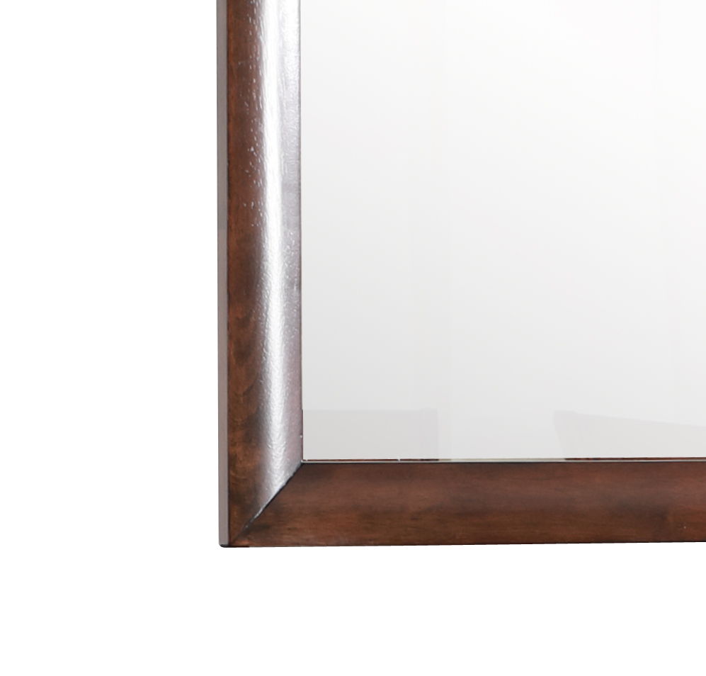 Marilla Mirror with Low Distortion Glass - Dark Brown, Light Brown, White, Black, photo 6 of 21
