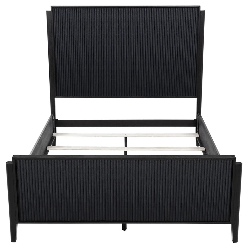 Brookmead Wood Queen Panel Bed Black by Unique Piece Furniture