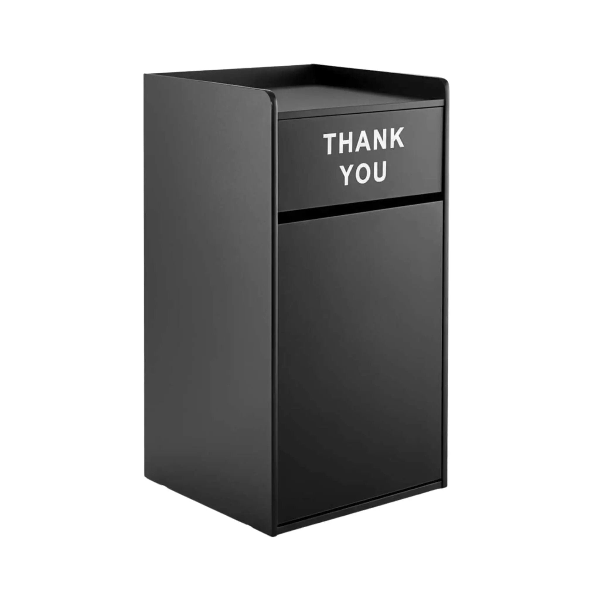 35-Gallon Wood Trash Can With Swing Door & Tray Shelf [No Trash Bin] (SAK62940) by SAKSBY WHOLESALE