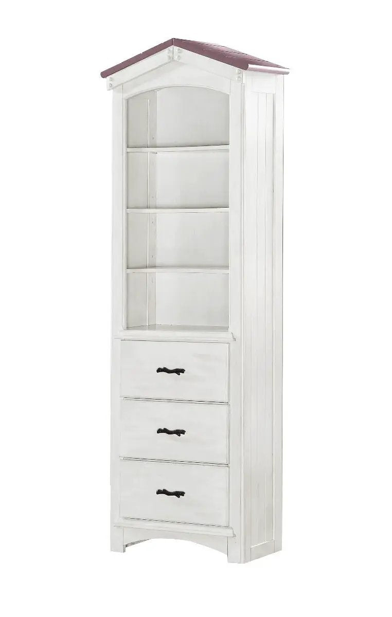 Tree House - Bookcase Cabinet - Pink & White by Unique Piece Furniture