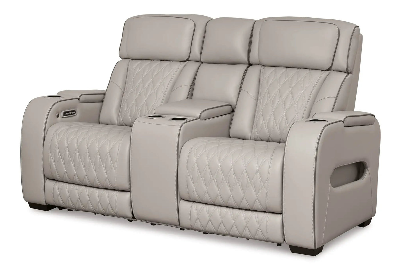 Boyington - Power Reclining Loveseat With Console/Adj Hdrst by Unique Piece Furniture