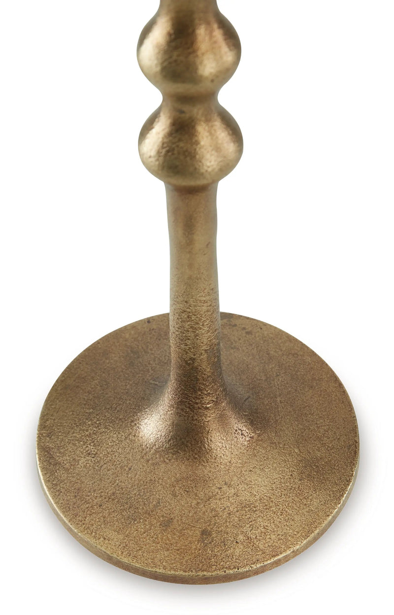 Larwick - Candle Holder Set (Set of 2) - Antique Brass Finish by Unique Piece Furniture