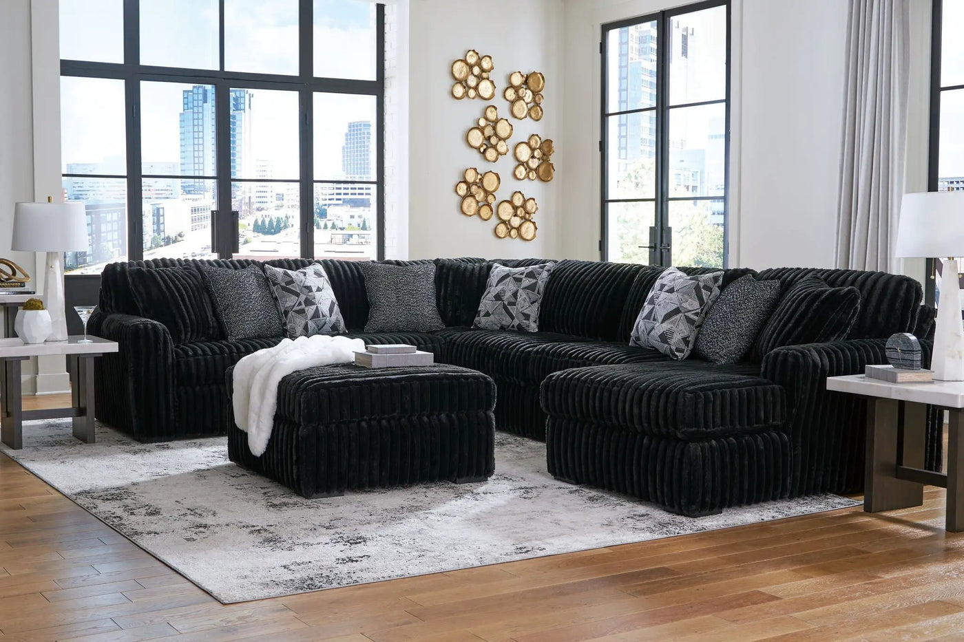 Midnight-Madness - Sectional Set by Unique Piece Furniture
