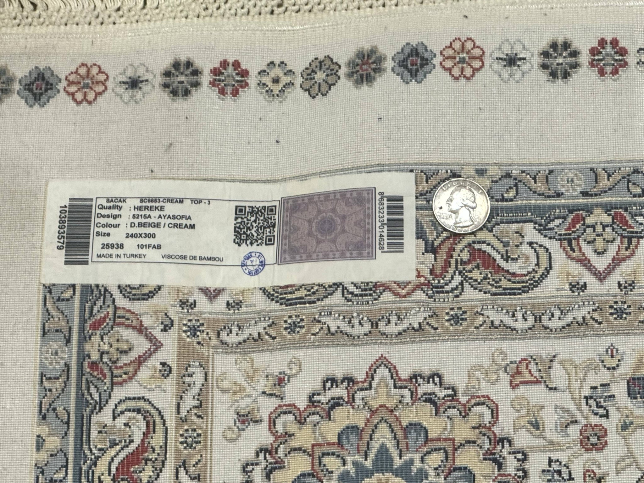 Turkish Silk Rug 8x10, Dome Design, Hereke Carpet, Bamboo Silk, New by Jewel Rugs