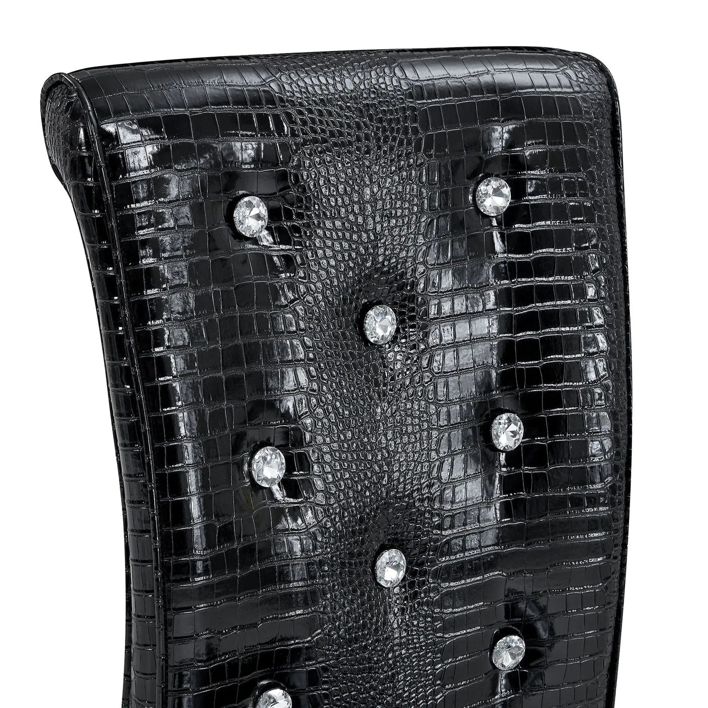 Elegant Design Alligator Skin Upholstered Dining Chairs by HouseOfZazla