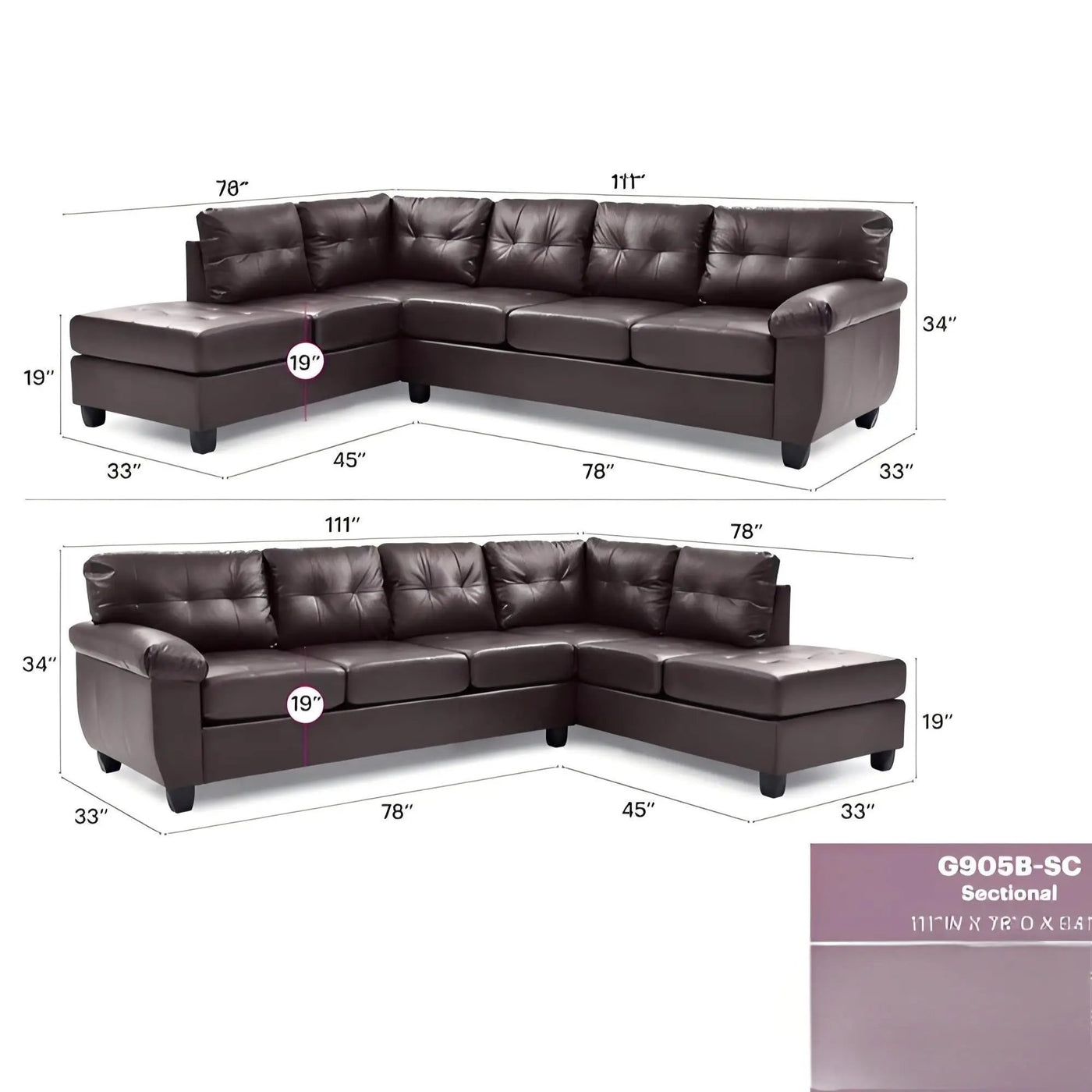 Gallant - Sectional by Unique Piece Furniture