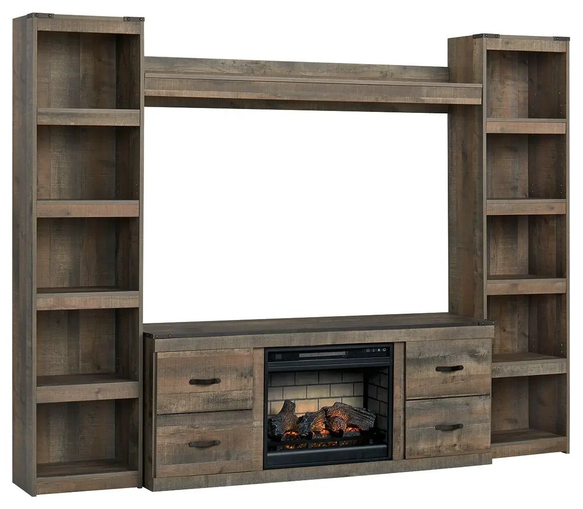 Trinell - 4-Piece Entertainment Center With 60" TV Stand by Unique Piece Furniture