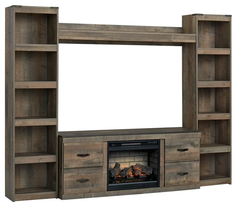 Trinell - 4-Piece Entertainment Center With 60" TV Stand by Unique Piece Furniture