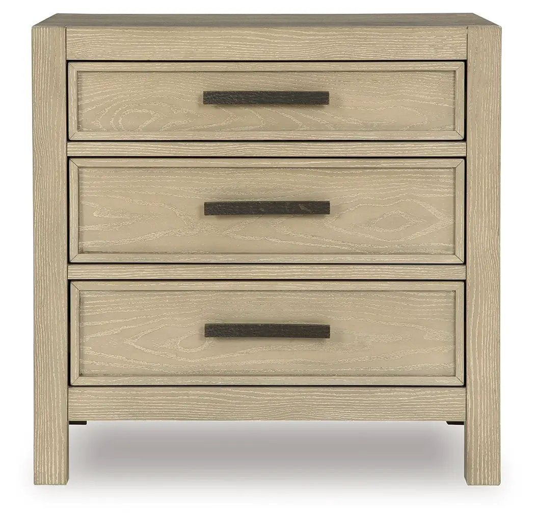 Calmoro - Three Drawer Night Stand - Gray by Unique Piece Furniture