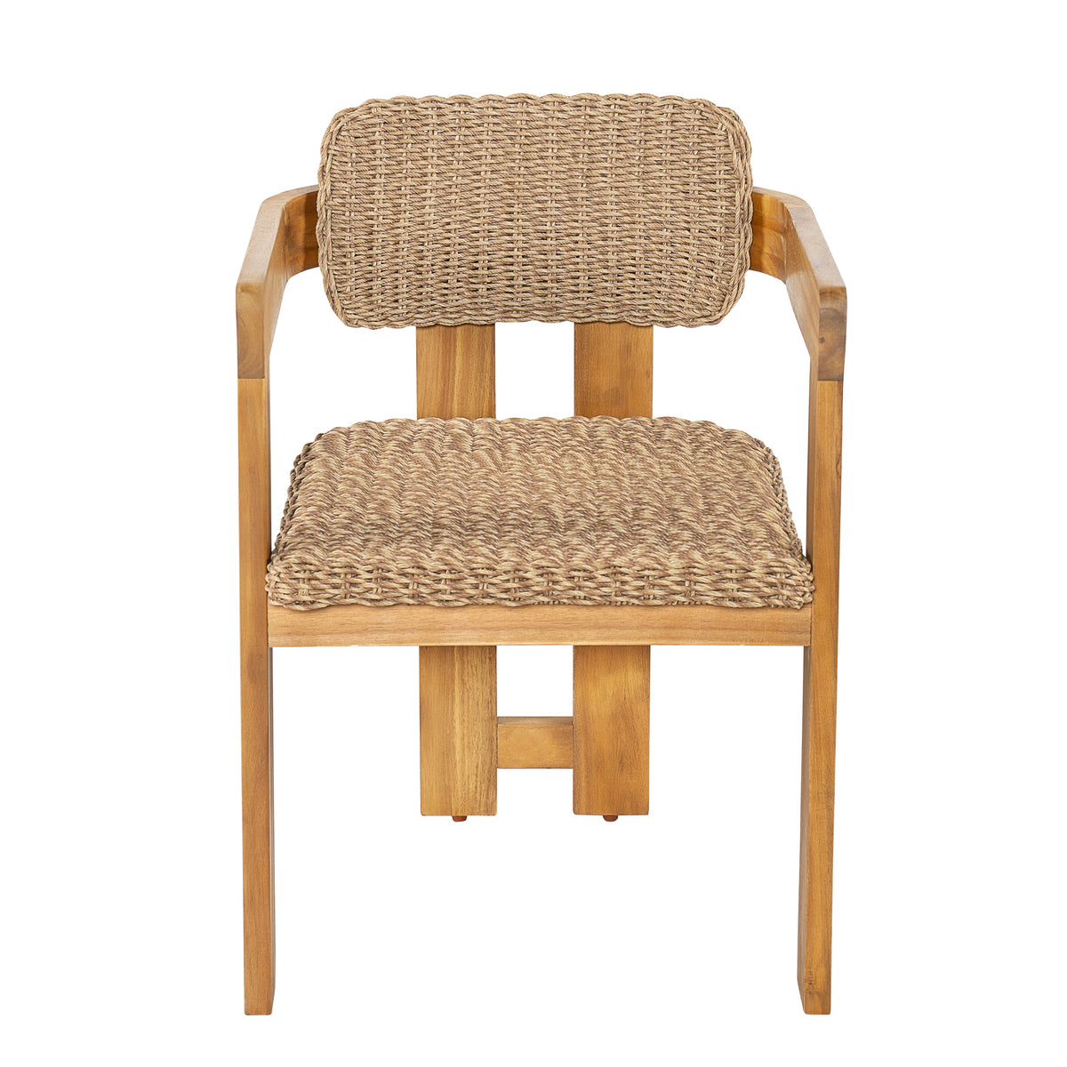 Outdoor Acacia Wood Dining Chair Set of 2, photo 8 of 10