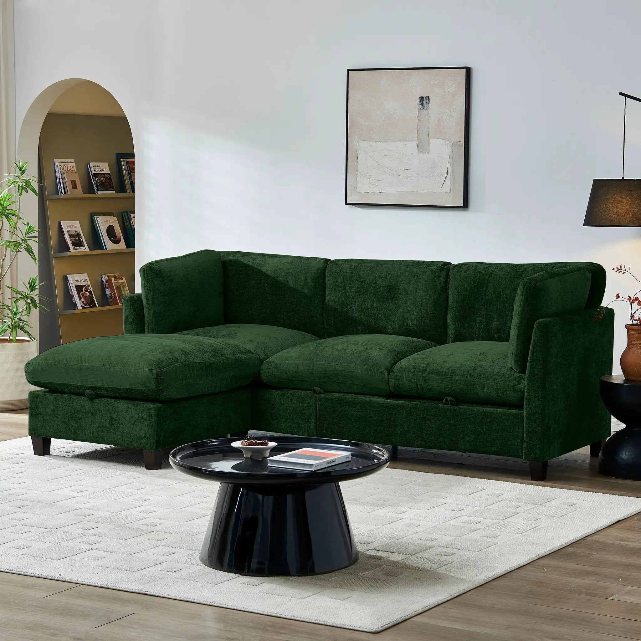 96.5" Sectional Couch for Living Room by HouseOfZazla