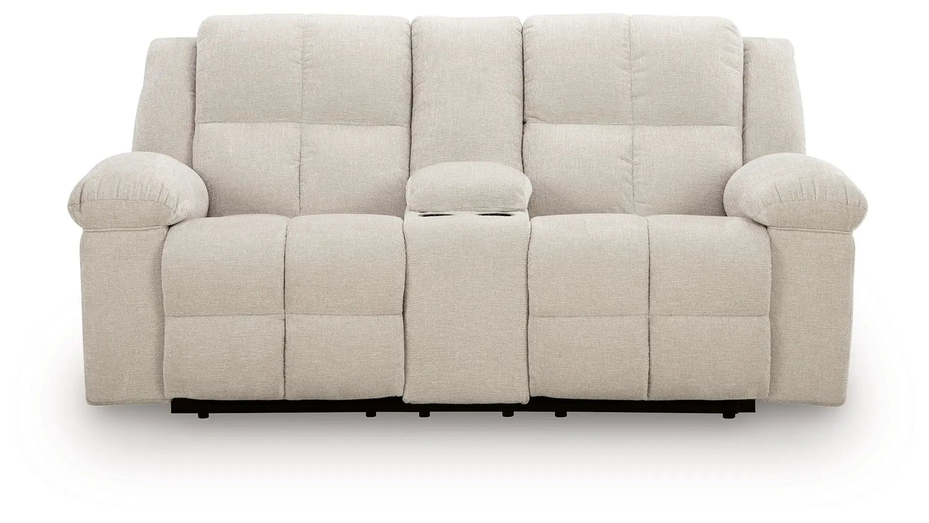 Orlen - Double Reclining Loveseat With Console - Winter by Unique Piece Furniture
