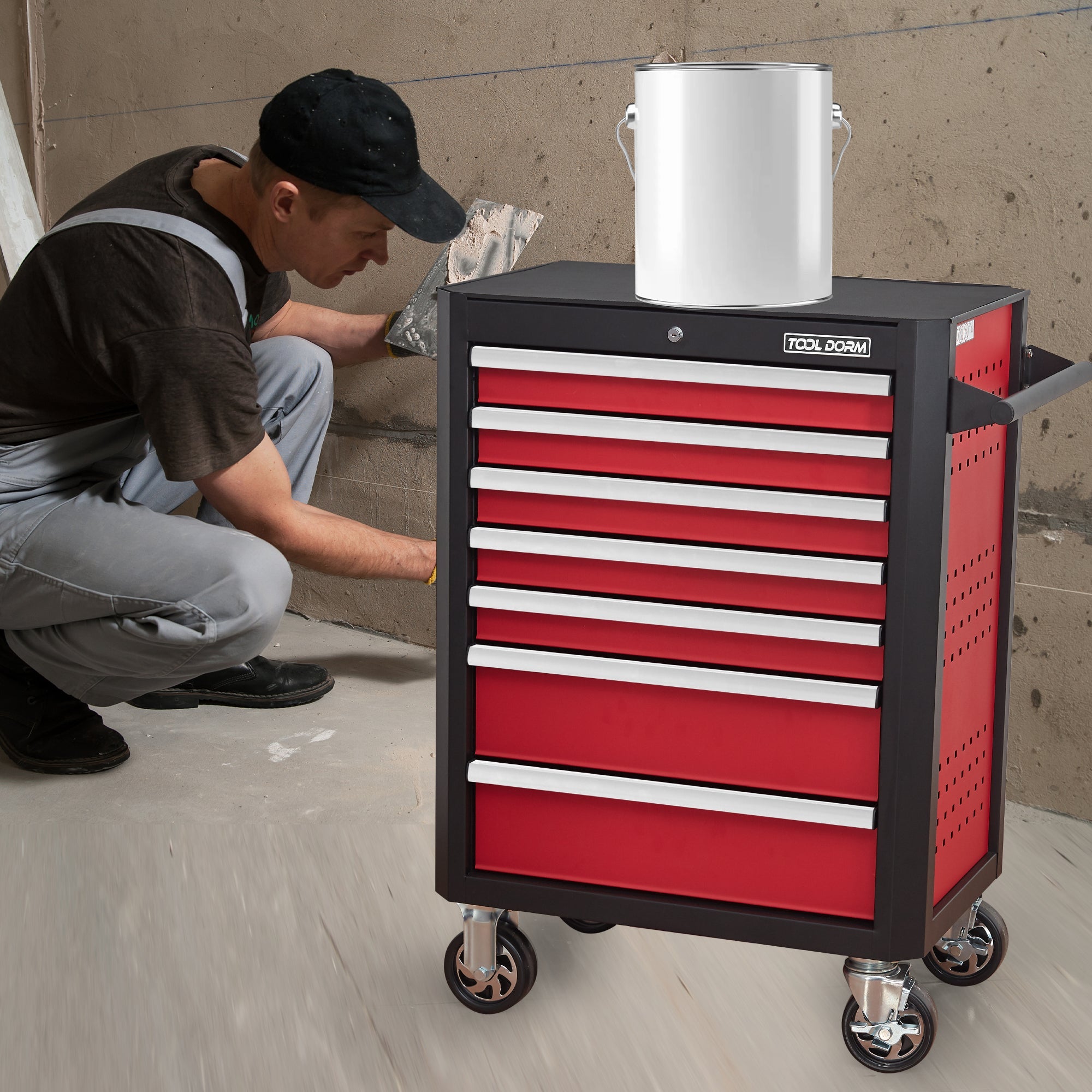 7-Drawer Rolling Tool Chest with Locking Wheels & Drawers by HouseOfZazla